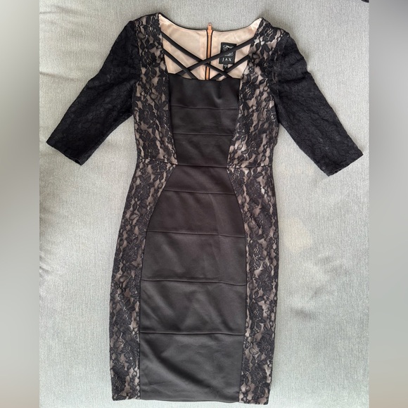 Jax Women’s Lace and Caged Dress Size:4 - Picture 2 of 8